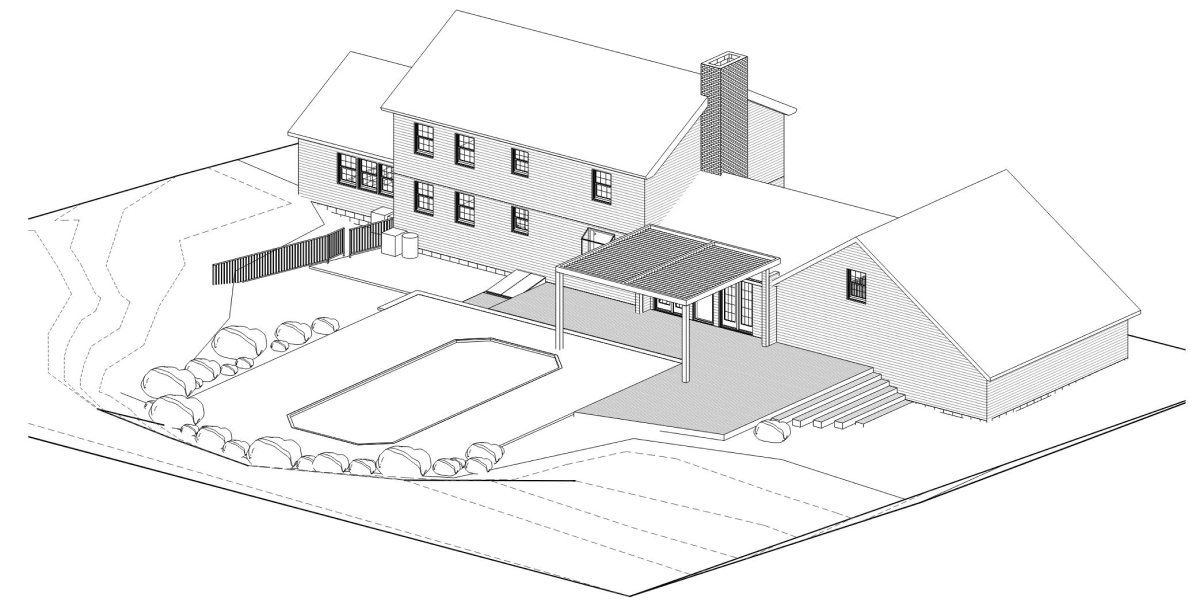 Section Drawing of an Addition.